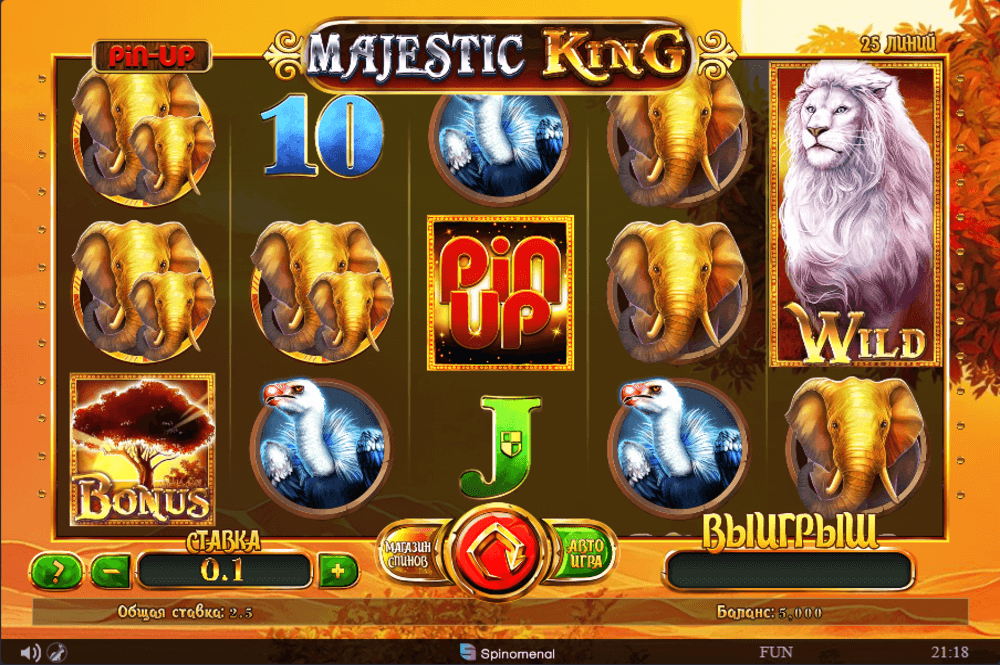 Скриншот игры Pin-Up Majestic King